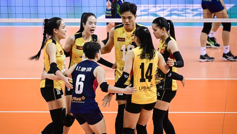 LPB Ninh Bình chạm trán Kuanysh tại bán kết giải bóng chuyền vô địch châu Á 2024. Ảnh: AVC