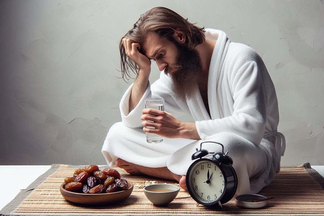 When you fast, your body will undergo some physiological changes over time to adapt. Photo AI - Ngoc Thuy