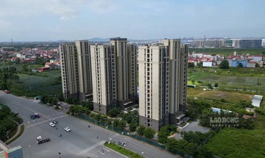 Dự án nhà ở xã hội Vân Trung (thị xã Việt Yên, Bắc Giang). Ảnh: Trần Tuấn