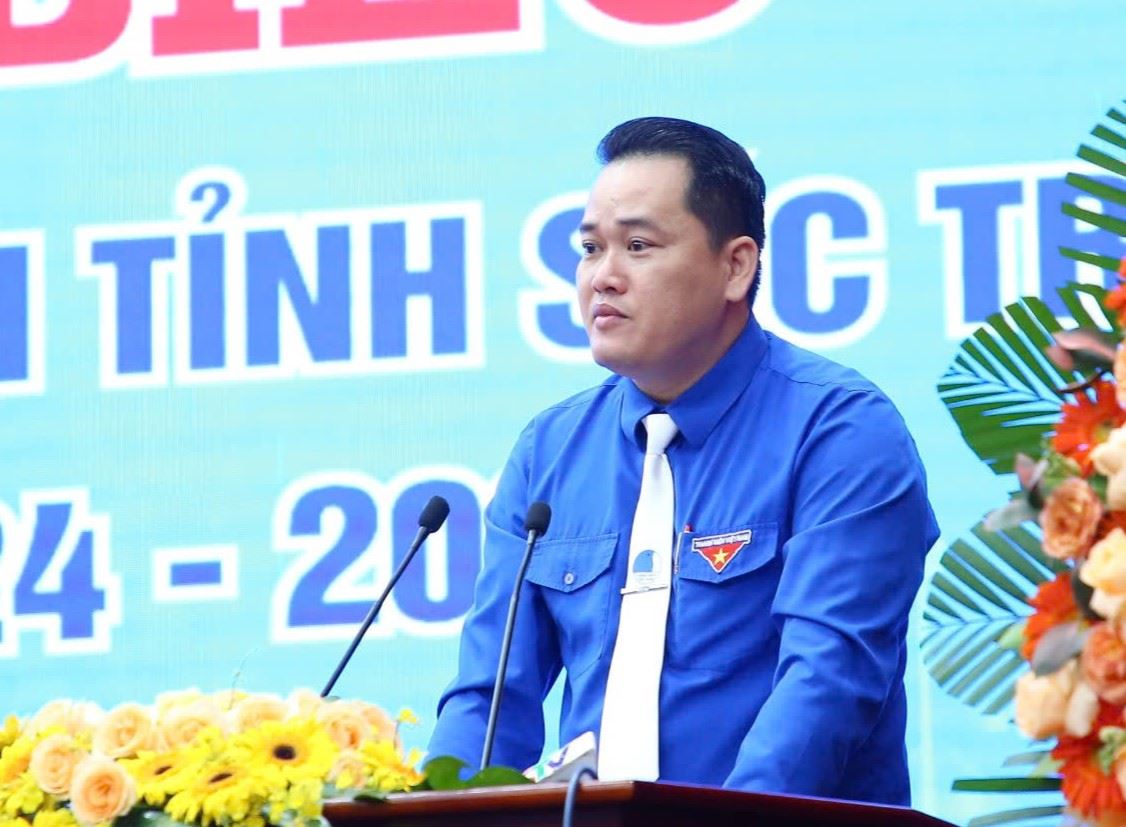 Mr. Doan Chi Hai was re-elected as Chairman of the Vietnam Youth Union of Soc Trang province. Photo: Phuong Anh
