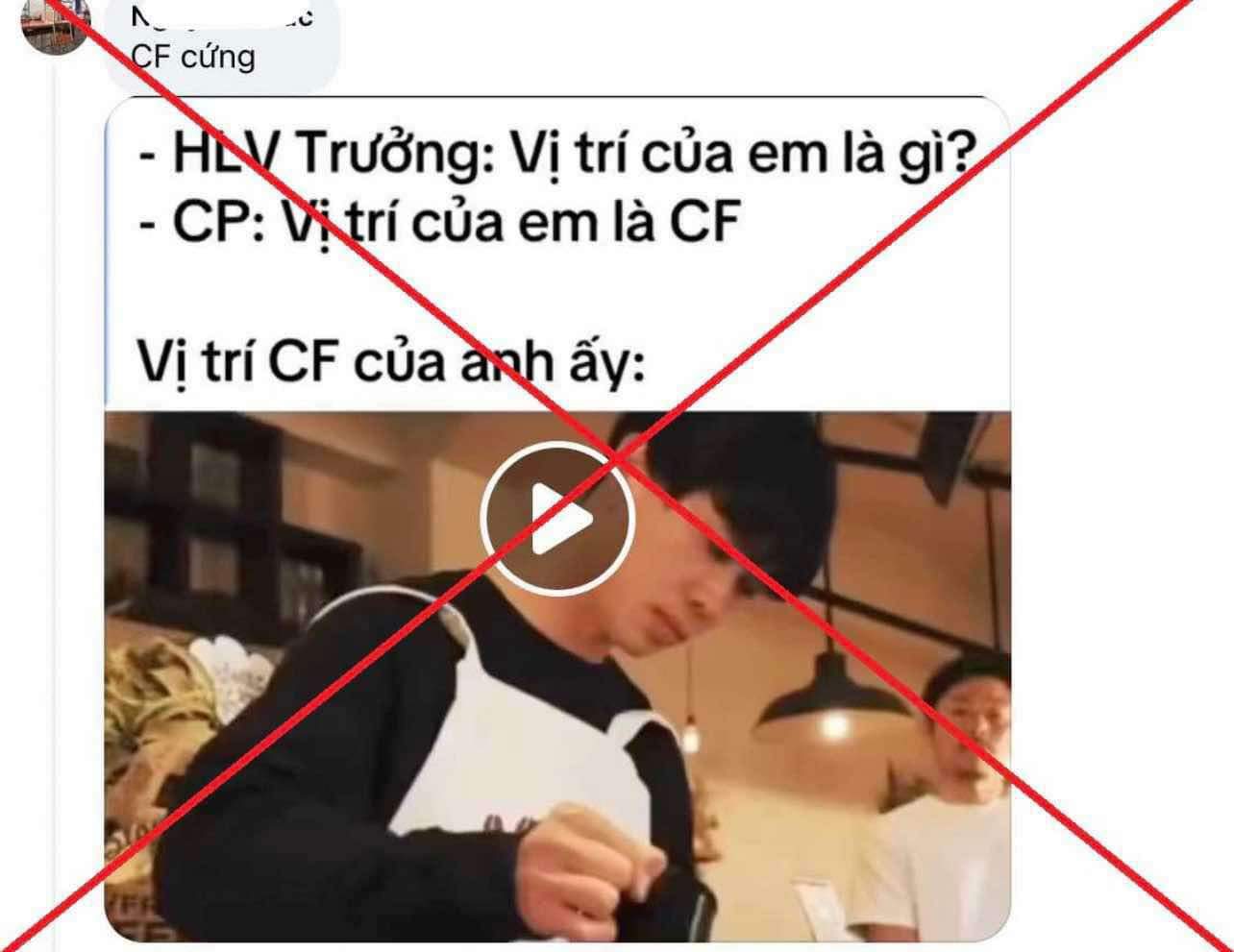 Mot trong nhung hinh anh che gieu Cong Phuong. Anh: Facebook