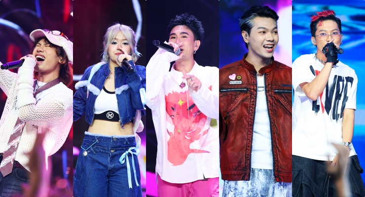 Các thí sinh gây chú ý ở Rap Việt. Ảnh: NSX.