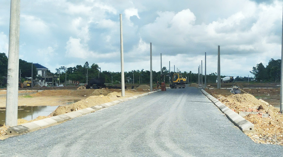 Mot manh dat hon 200m2 tai xa Nghi Phong (huyen Nghi Loc) duoc mua dau gia voi so tien 3,7 ti dong. Anh: Quang Dai