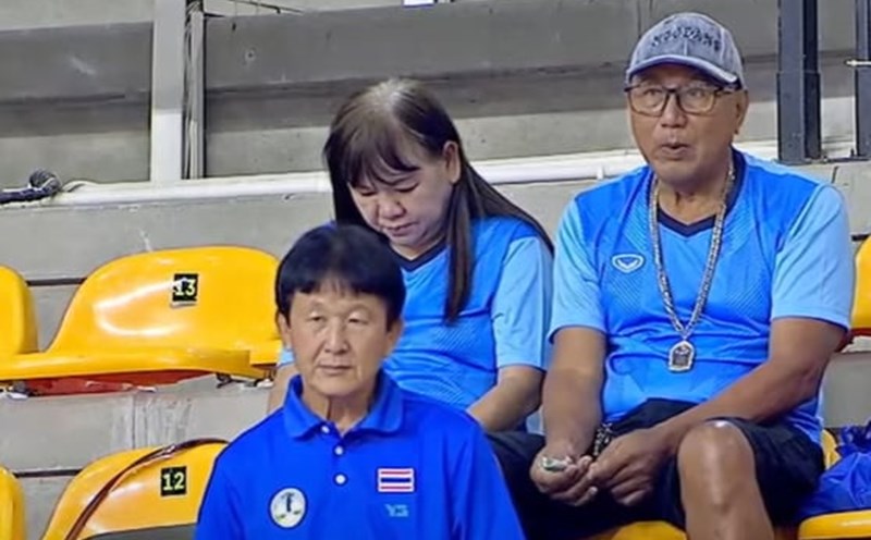 The rows of seats at the Nakhon Stadium are numbered from the semi-finals of the 2024 Asian Club Volleyball Championship. Photo: Minh Duong
