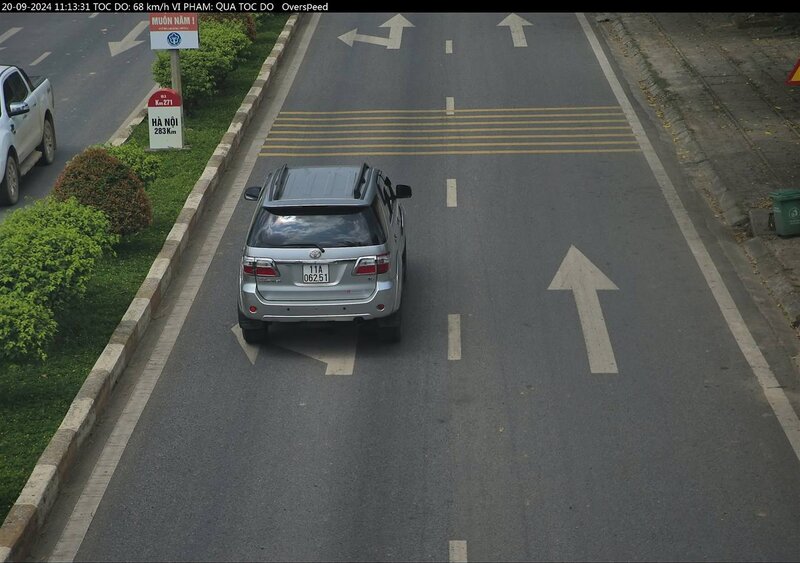 Một phương tiện ở Cao Bằng bị phạt nguội. Ảnh: CSGT Cao Bằng