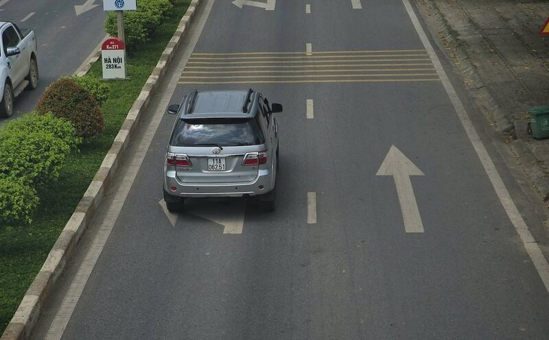 A vehicle in Cao Bang was fined. Photo: Cao Bang Traffic Police