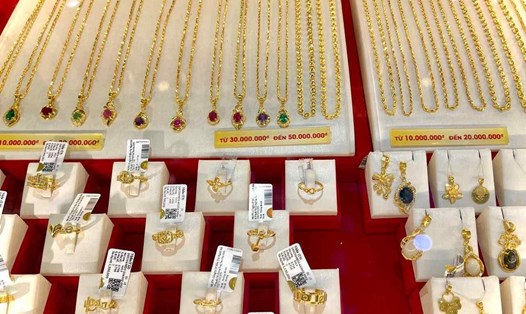 Giá vàng tăng mạnh trong những ngày gần đây. Ảnh: Song Minh