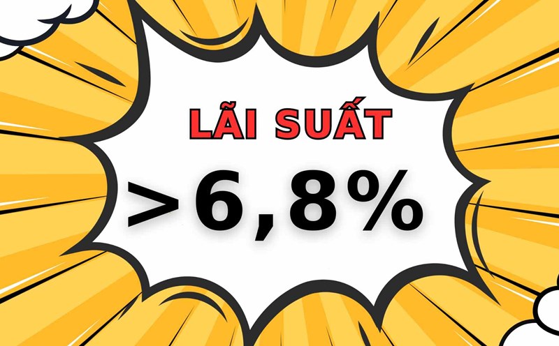 Interest Rate for 12-month savings in the banking system fluctuates around 4.4 - 9.5%. Graphics: Thach Lam