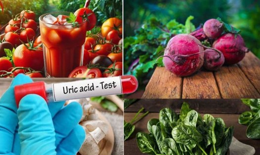 Một số loại rau làm tăng axit uric. Đồ hoạ: Hà Lê