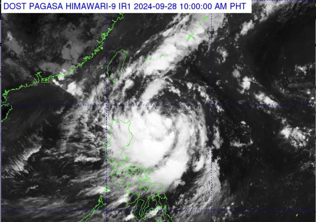 Tropical Depression Julian near the Philippines is forecast to intensify into a typhoon today and is likely to become a super typhoon during the forecast period. Photo: PAGASA