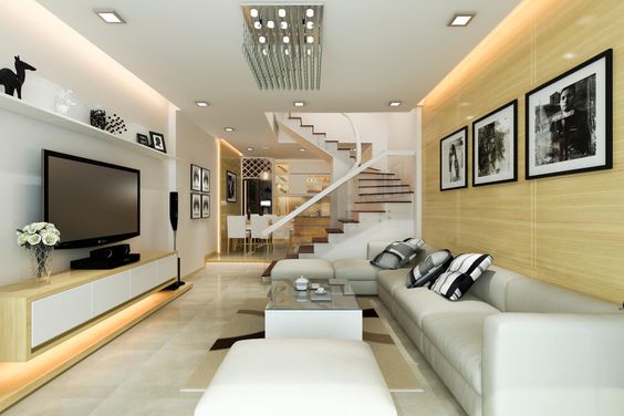 Airy living room with reasonable furniture arrangement. Photo: THEO THE HOME