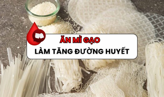 Mì gạo có thể ảnh hưởng xấu đến lượng đường huyết nếu bạn ăn quá nhiều. Đồ họa: Minh Quân