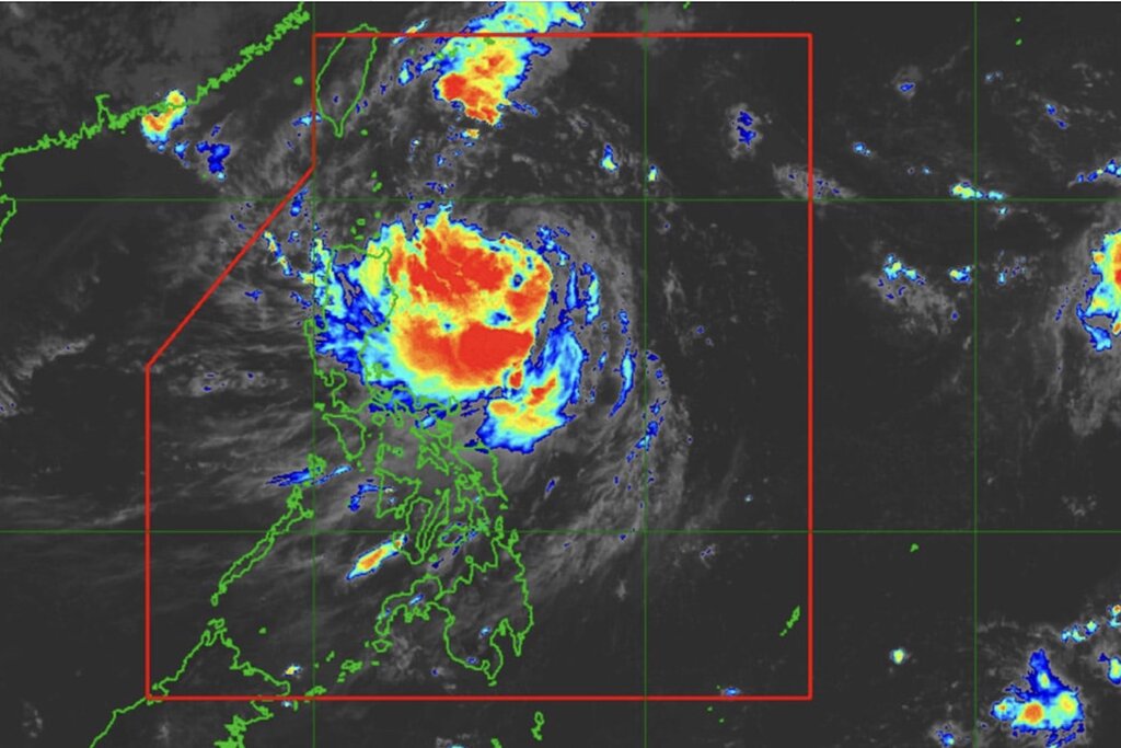 Typhoon Julian near the East Sea is forecast to strengthen into a super typhoon. Photo: PAGASA
