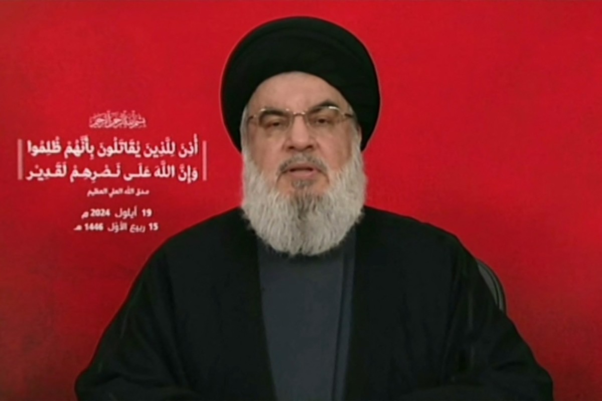 Thủ lĩnh Hezbollah Hassan Nasrallah. Ảnh: AFP