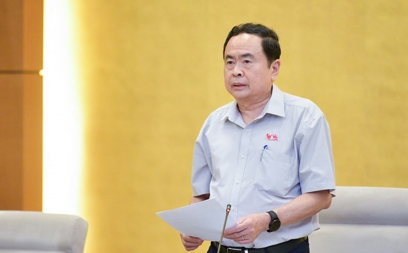 Politburo member and National Assembly Chairman Tran Thanh Man emphasized the need to prepare carefully and thoroughly, from personnel work to the contents of the 8th session. Photo: Quochoi.vn.
