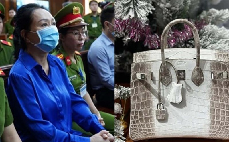 Ms. Truong My Lan asked for back 2 albino Hermes bags. Photo: Anh Tu
