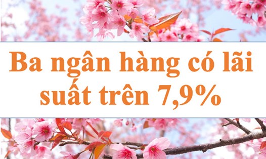 Ba ngân hàng có lãi suất trên 7,9%. Ảnh minh họa: Hà Vy
