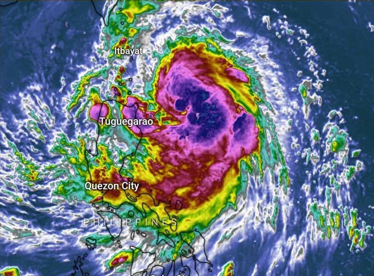 Bão Julian mạnh lên thành bão nhiệt đới dữ dội ngày 29.9.2024. Ảnh: Windy.com