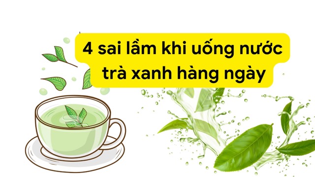 4 mistakes when drinking green tea every day. Photo collage: HUONG SON