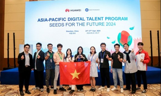 Đội Việt Nam tại cuộc thi Tech4Good khu vực châu Á - Thái Bình Dương. Ảnh: Linh Khánh