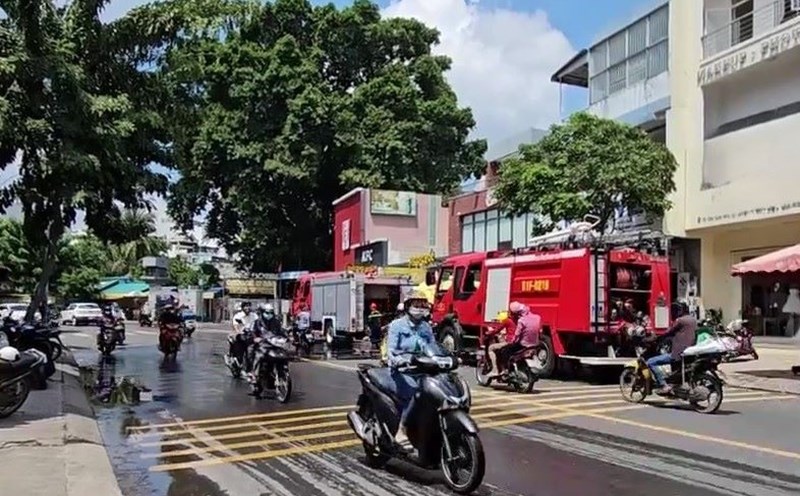 Scene of house fire in Ho Chi Minh City.