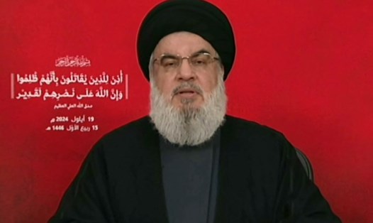 Thủ lĩnh Hezbollah Hassan Nasrallah. Ảnh: AFP