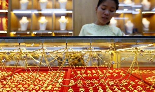 Giá vàng có thể biến động trong tuần tới. Ảnh: Xinhua