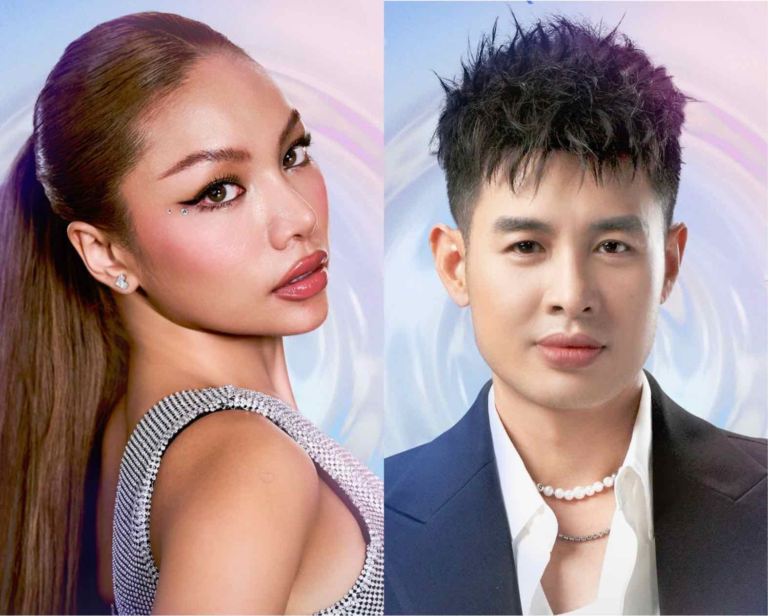 Ca sĩ Hoàng Hải và Vũ Thảo My (bên trái). Ảnh: NSX