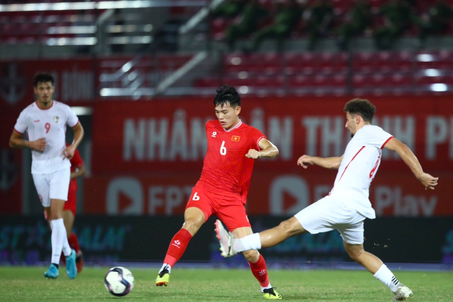 U20 Vietnam lost 0-1 to U20 Syria in the final match of the 2025 U20 Asian qualifiers. Photo: Pham Thach
