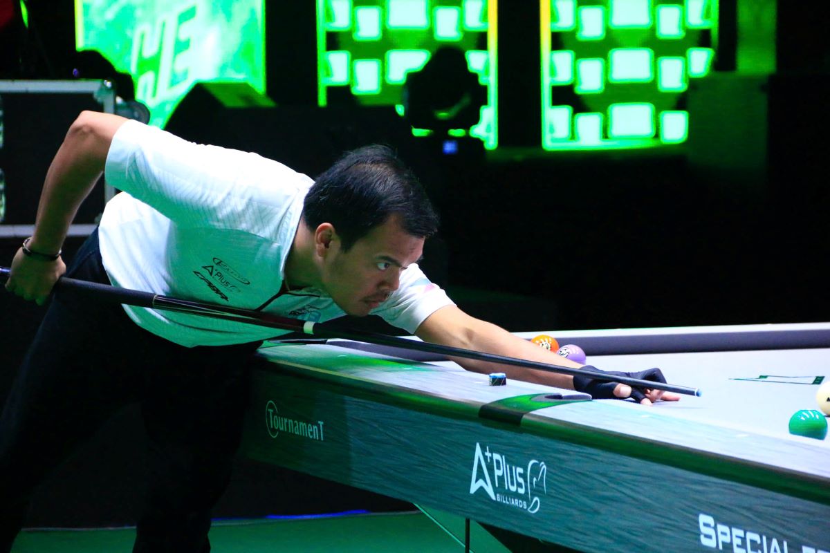 Carlo Biado xuat sac vo dich Giai Billiards Pool 9 bi TPHCM mo rong 2024. Anh: Phong Le