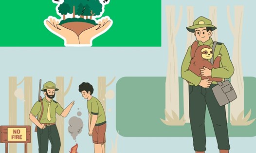 Dự kiến chế độ, chính sách của lực lượng chuyên trách bảo vệ rừng sẽ được hưởng như kiểm lâm. Đồ họa: Hương Giang