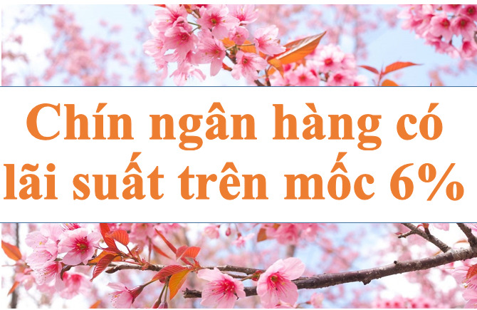Chín ngân hàng có lãi suất trên 6%. Ảnh minh họa: Hà Vy