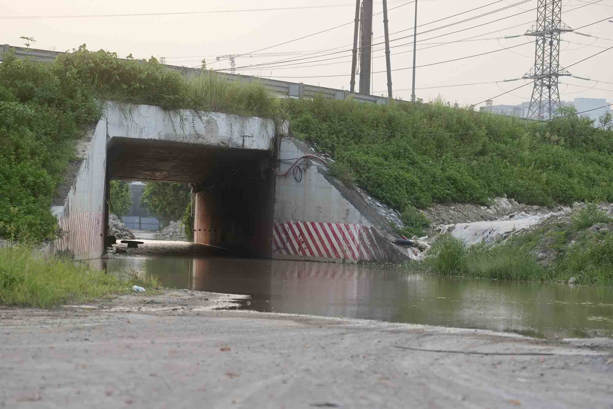 The residential underpass is often flooded after every rain and has no drainage system.