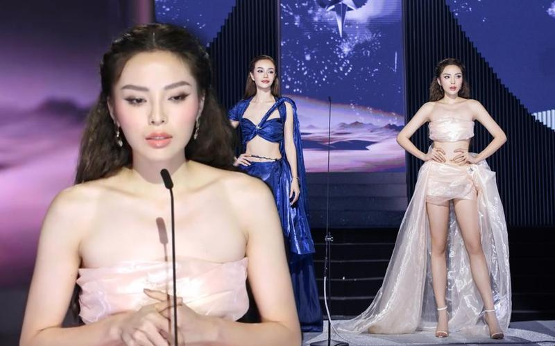 Miss Ky Duyen's answer that she "has never finished reading a book" sparked a debate on social media about the role of reading. Photo: Organizing Committee