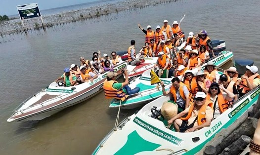 Khu Du lịch Quốc gia Mũi Cà Mau luôn là điểm đến hấp dẫn du khách gần xa. Ảnh: Vườn Quốc gia Mũi Cà Mau cung cấp