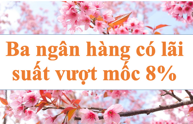 Ba ngân hàng có lãi suất vượt mốc 8%. Ảnh minh họa: Hà Vy