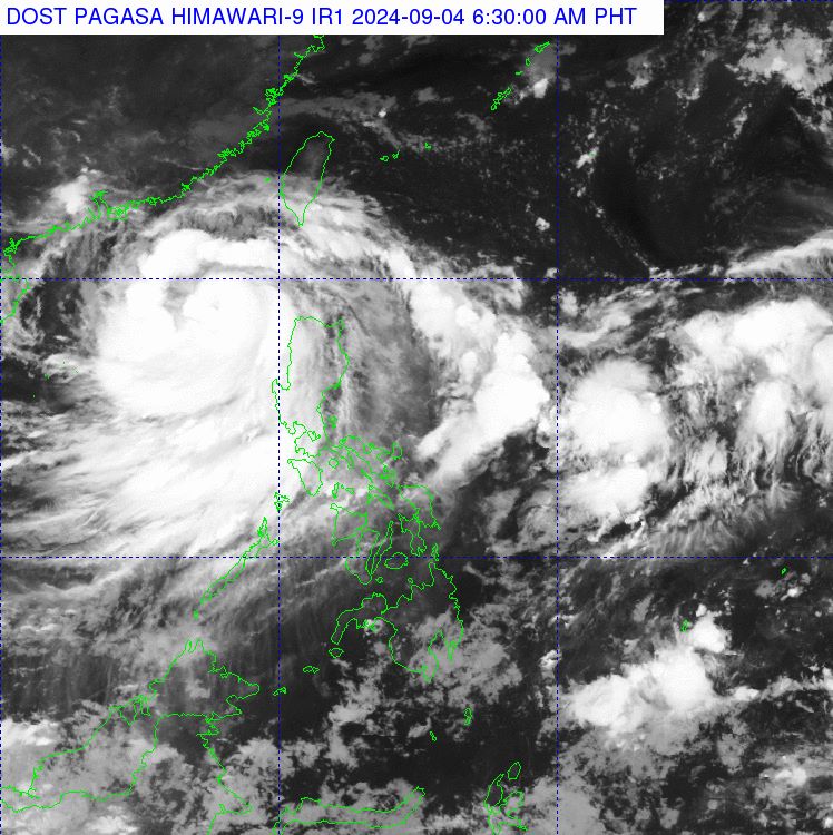 Satellite image of Typhoon No. 3 Yagi. Photo: PAGASA