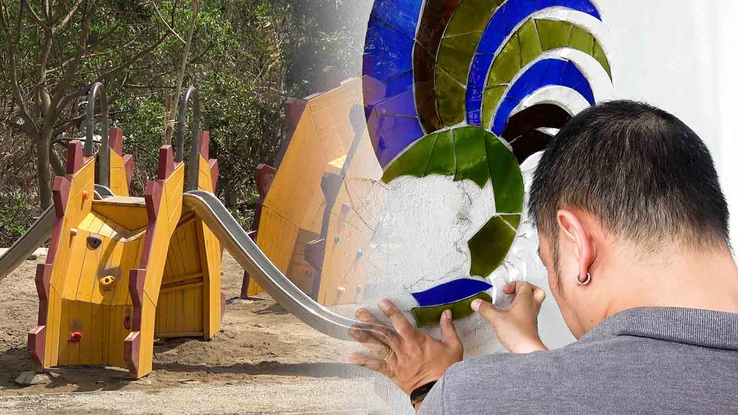 The old walls are now as bright as a large painting. Photo: PV