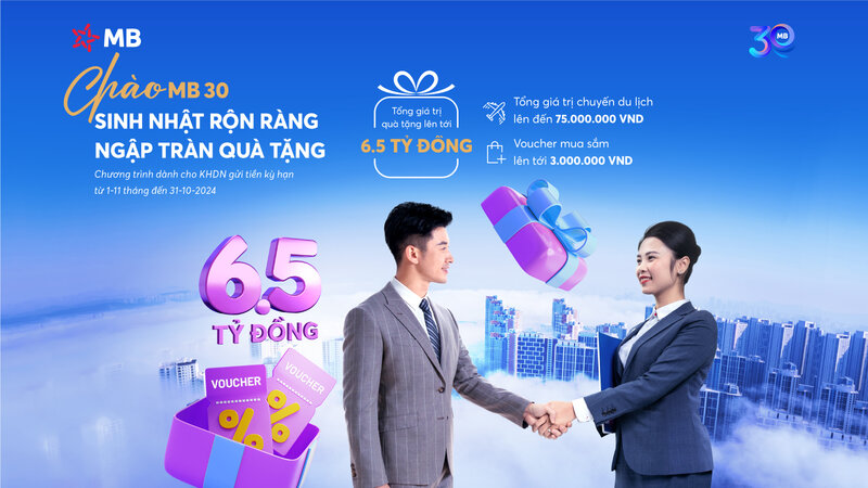 MB tri ân 30 năm đồng hành bền vững cùng doanh nghiệp Việt Nam. 