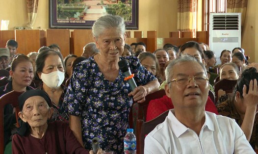 UBND xã Cẩm Điền, Hải Dương tổ chức hội nghị triển khai công tác giải phóng mặt bằng thu hồi đất Dự án Khu dân cư thương mại xã Cẩm Điền. Ảnh: Việt Đức