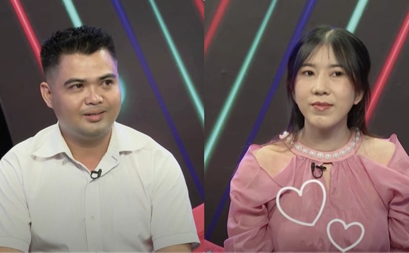 The girl chooses the guy to cut her hair in "You want to date". Photo: Producer.