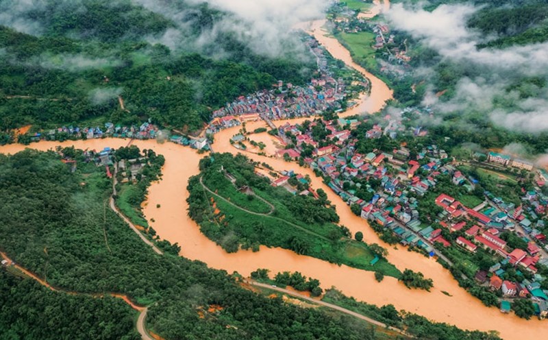 The weather in Cao Bang has showers before the cold air affects. Photo: Huy Nguyen