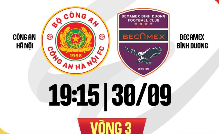 Hanoi Police Club will face Binh Duong in round 3 of V.League 2024-2025. Photo: FPT Play