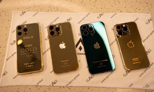Bộ sưu tập những sản phẩm iPhone 16 Pro và Pro Max được chế tác riêng bằng các chất liệu quý hiếm của G'ACE. Ảnh: Gace.global