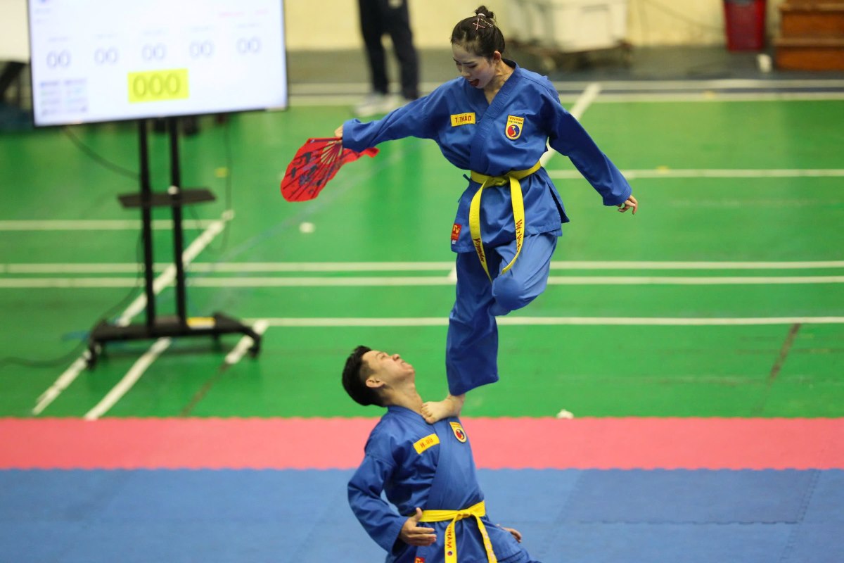 The 2024 National Vovinam Championship attracted a large number of athletes. Photo: Giang Le
