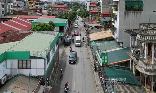 Đường Lĩnh Nam, quận Hoàng Mai (Hà Nội). Ảnh: Hữu Chánh