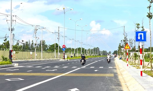 Đường vành đai sân bay Cần Thơ. Ảnh: Tạ Quang