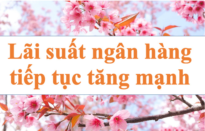 Lãi suất ngân hàng tiếp tục tăng mạnh. Ảnh minh họa: Hà Vy