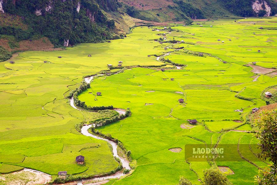 Cánh đồng Chiếu Tính, xã Tả Phìn là một trong những cánh đồng lớn, phì nhiêu nhất của huyện Tủa Chùa.