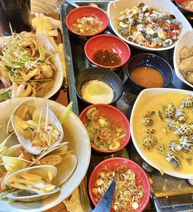 Delicious snail dishes. Photo: Linh Boo